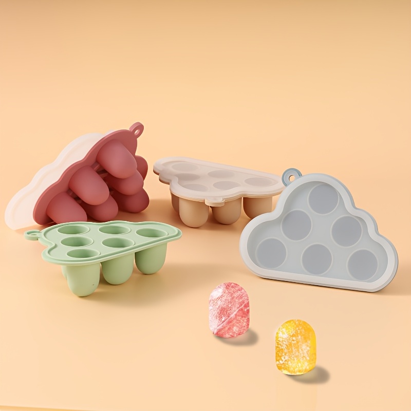 Baby Food Freezer Tray - 2 個/1 個ミニベビー果物野菜冷凍庫型蓋付き、フルーツフィーダー用シリコンフードトレイ、母乳歯が生える給餌トレイ