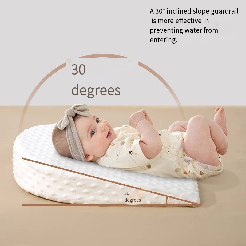 Feeding Baby Food - 吐き戻し防止ミルクスロープ枕 ドゥドゥベルベットベビーパッド 15度傾斜パッド 授乳神器 窒息防止ベビー枕