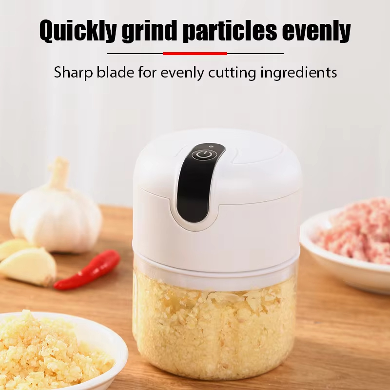 Dry Food Baby - 電動ガーリックピューレマシン、電動ガーリックグラインダー、ミートグラインダー、ベビーフードミキサー、野菜チョッパー、多機能ミキサー