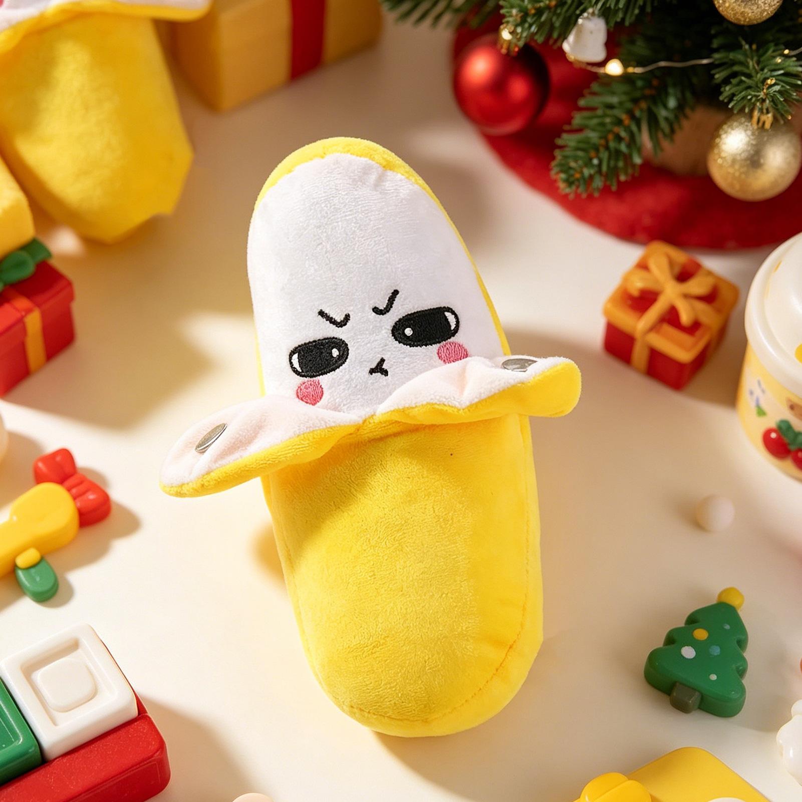 Baby Food Banana - インタラクティブな音楽玩具、ビート感知ぬいぐるみ、バナナの音楽人形、フルーツ感知ビートピアノ、子供向けソフトぬいぐるみギフト