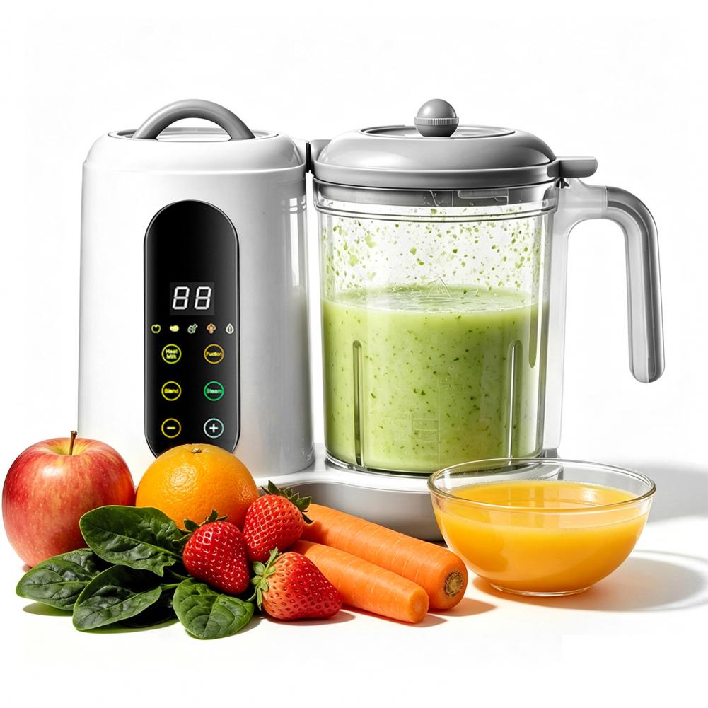Baby Food Maker And Steamer - オールインワンベビースチーマー＆ブレンダー、多機能幼児用フードプロセッサー（ピューレ用）、自家製ベビーフルーツ・野菜メーカー（ヘルス用）