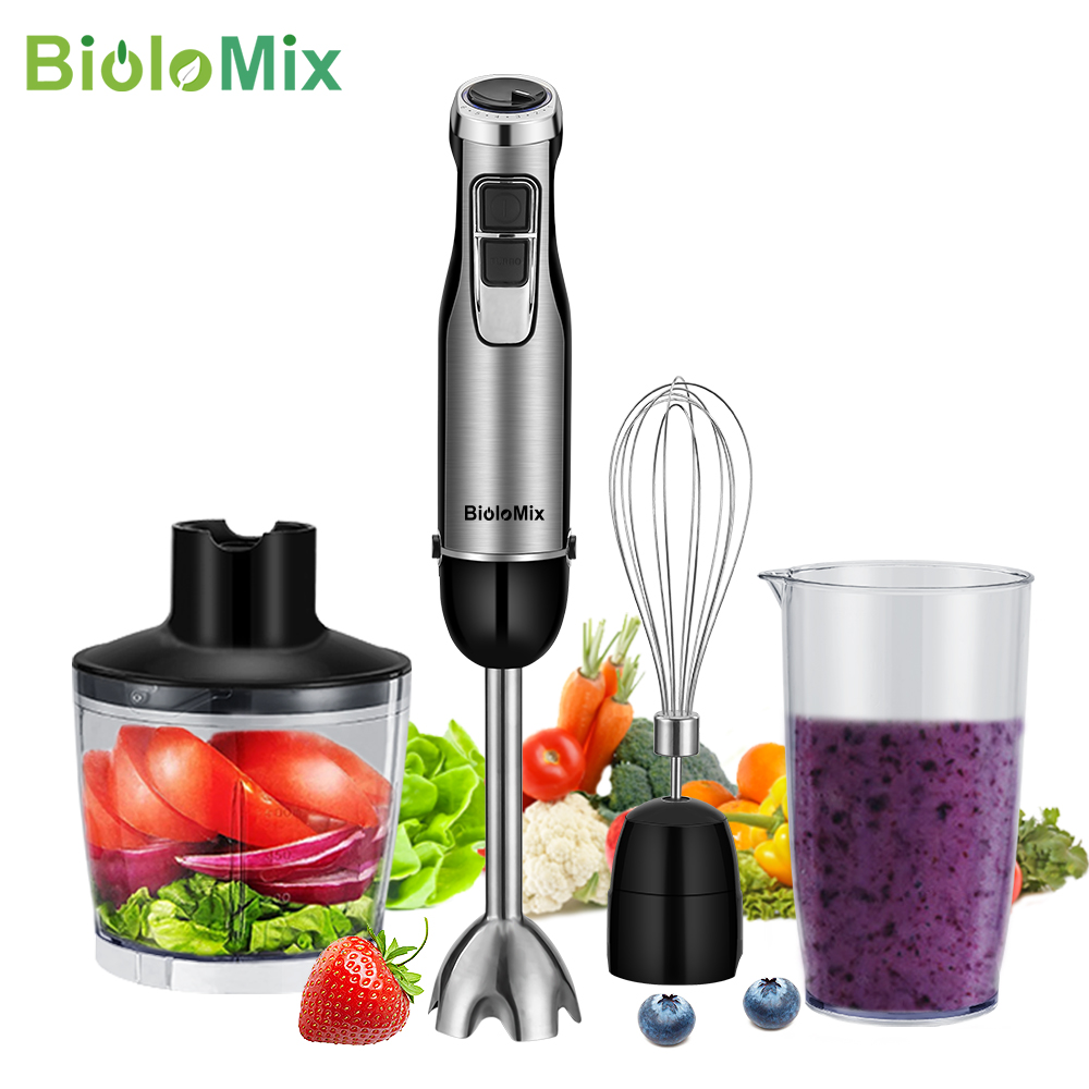 Baby Food Processor Philips - Biolomix-浸漬ハンドスティックブレンダー、野菜および肉グラインダー、チョッパー、スムージー用泡立て器ベビーフードスープ、4 in 1、1200w、800ml