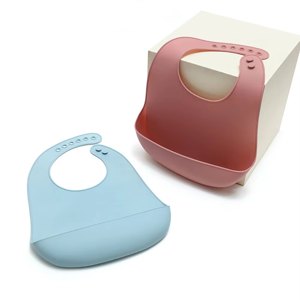 Baby Food Eating - 1個入り食品グレードシリコン製ベビーよだれかけ、お手入れ簡単、防水子供用シリコン製よだれかけ C100