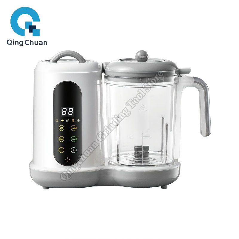 Baby Food Maker And Steamer - ベビーフードメーカー 多機能スチーマー フードミル ピューレブレンダー ミルクウォーマー 温度表示付き