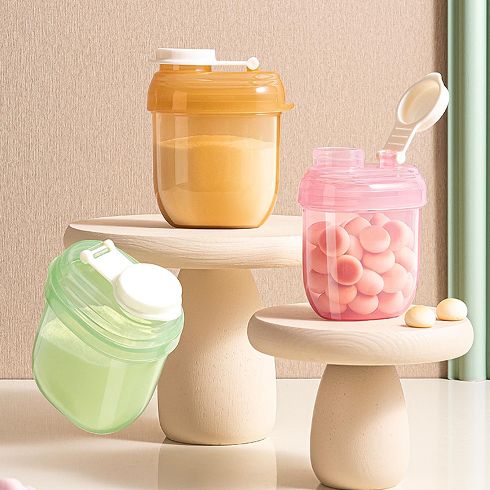 Feeding Baby Food - フォーミュラディスペンサー ポータブル粉ミルク容器 気密密封スナック収納ボックス ベビートラベルフィーディングオーガナイザー 1食分ホルダー