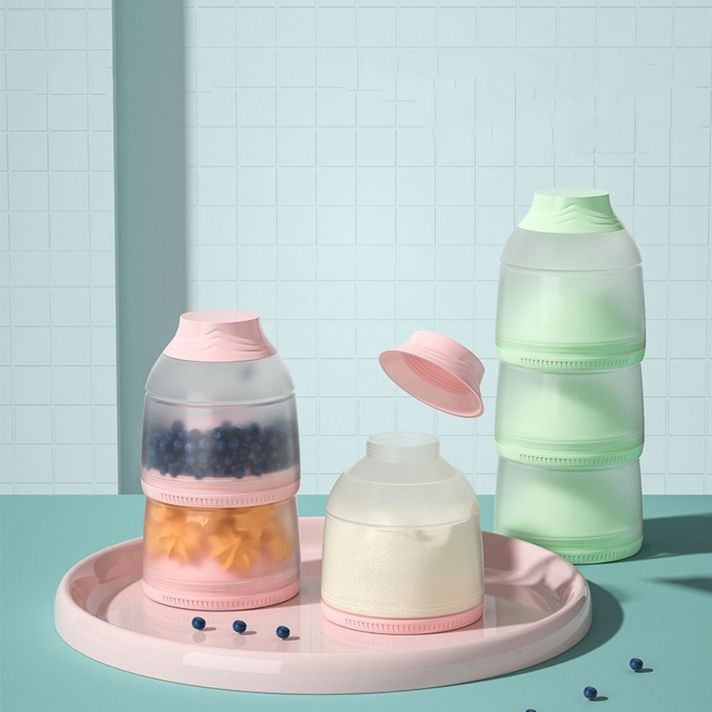 3層ベビーミルクパウダーボックスコンパートメント大容量ポータ - Baby Food Fruits のレビューと価格