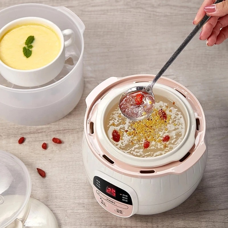 0.8L ベビーポリッジメーカー 自動セラミック煮込み鍋 2 - Baby Food Maker And Steamer のレビューと価格