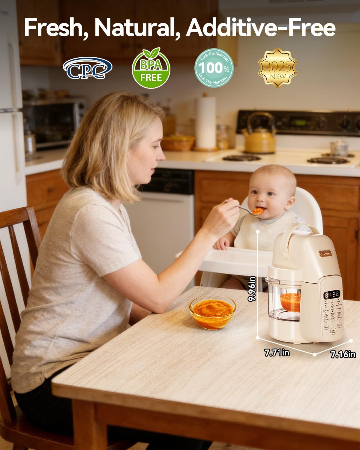 9 in 1 ベビーフードメーカー、自動ガラス製ベビーフード - Baby Food Maker And Steamer のレビューと価格