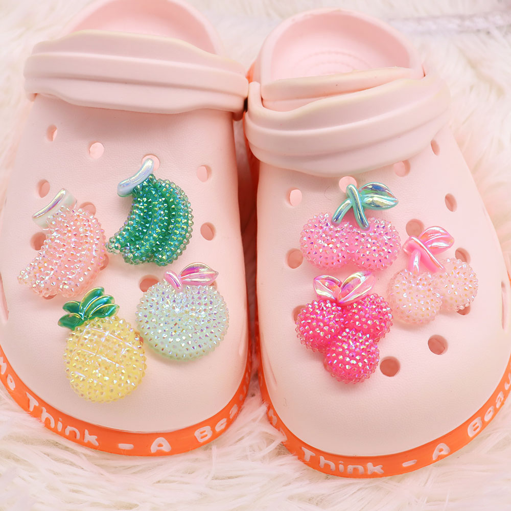 女の子のための樹脂の光沢のあるフルーツの靴の装飾,バナナ,チ - Baby Food Banana のレビューと価格