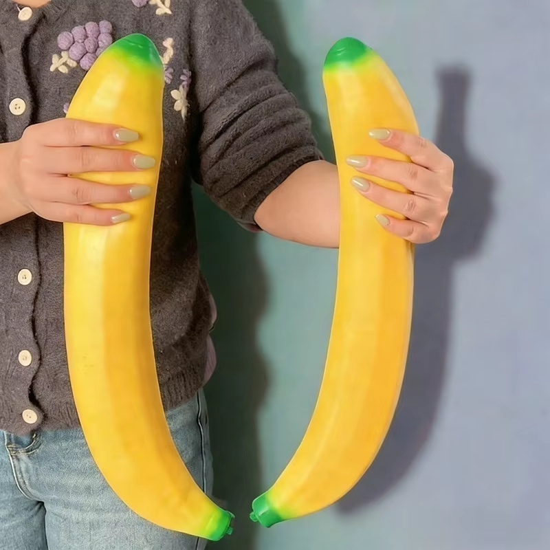巨大バナナスクイッシーおもちゃ、ゆっくり膨らむストレス解消フ - Baby Food Banana のレビューと価格