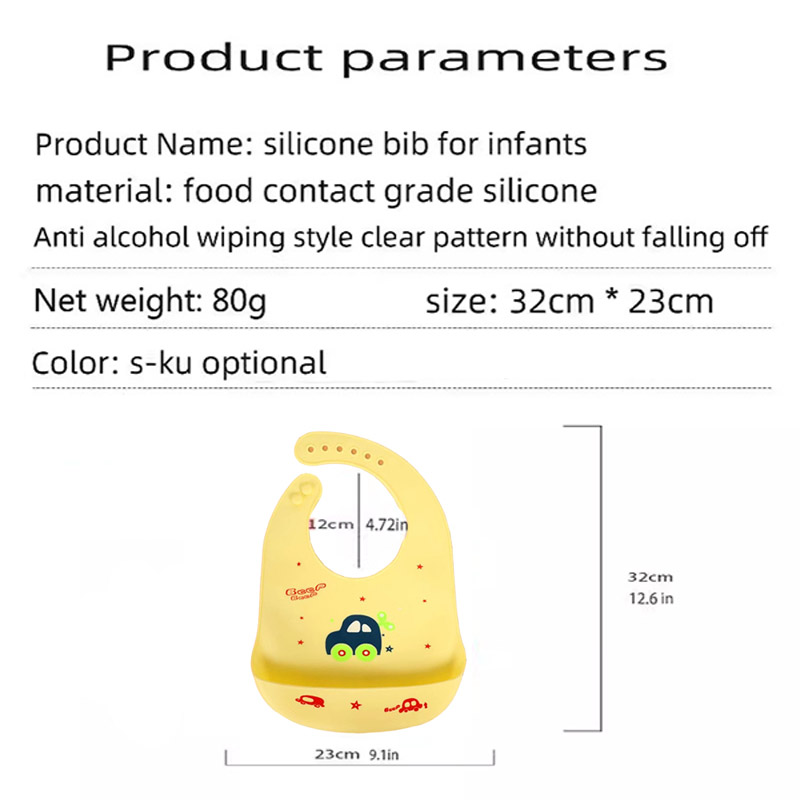 シリコン製ベビー用食事エプロン 防水フードキャッチャーエプロ - Baby Food Eating のレビューと価格