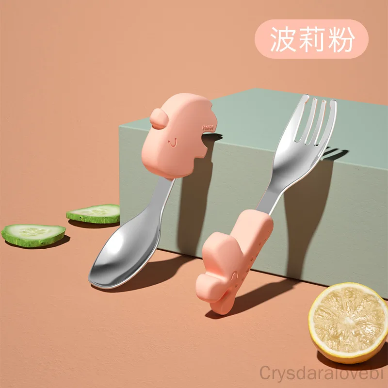 1 セット象ショートフォークスプーンセットベビートレーニング - Baby Food Eating のレビューと価格