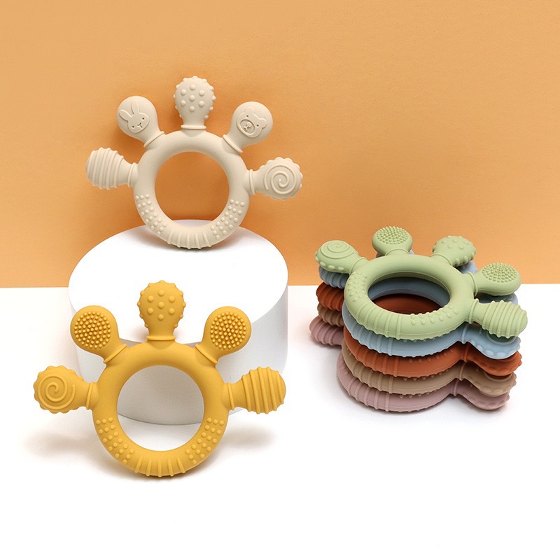 ベビーパームシリコン歯磨きブレスレット歯ぎしり歯をなだめる噛 - Baby Food Eating のレビューと価格