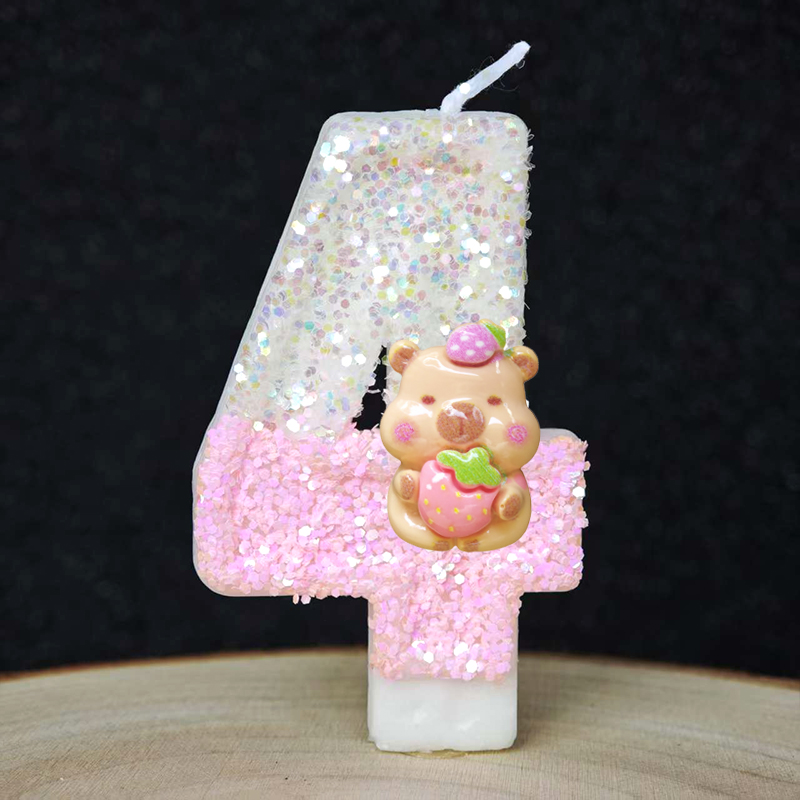 新しいカピバラキャンドルケーキデコレーショントピック0-9数 - Baby Food Ideas のレビューと価格