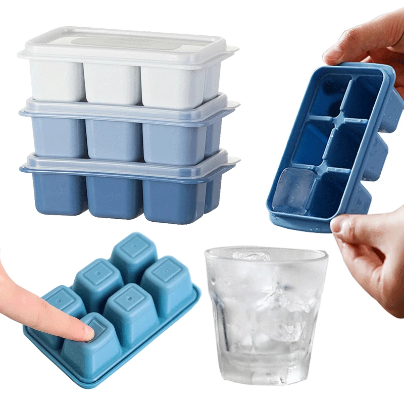ふたなしのシリコン製アイスキューブ,簡単にリリース,冷凍庫, - Baby Food Freezer Tray のレビューと価格