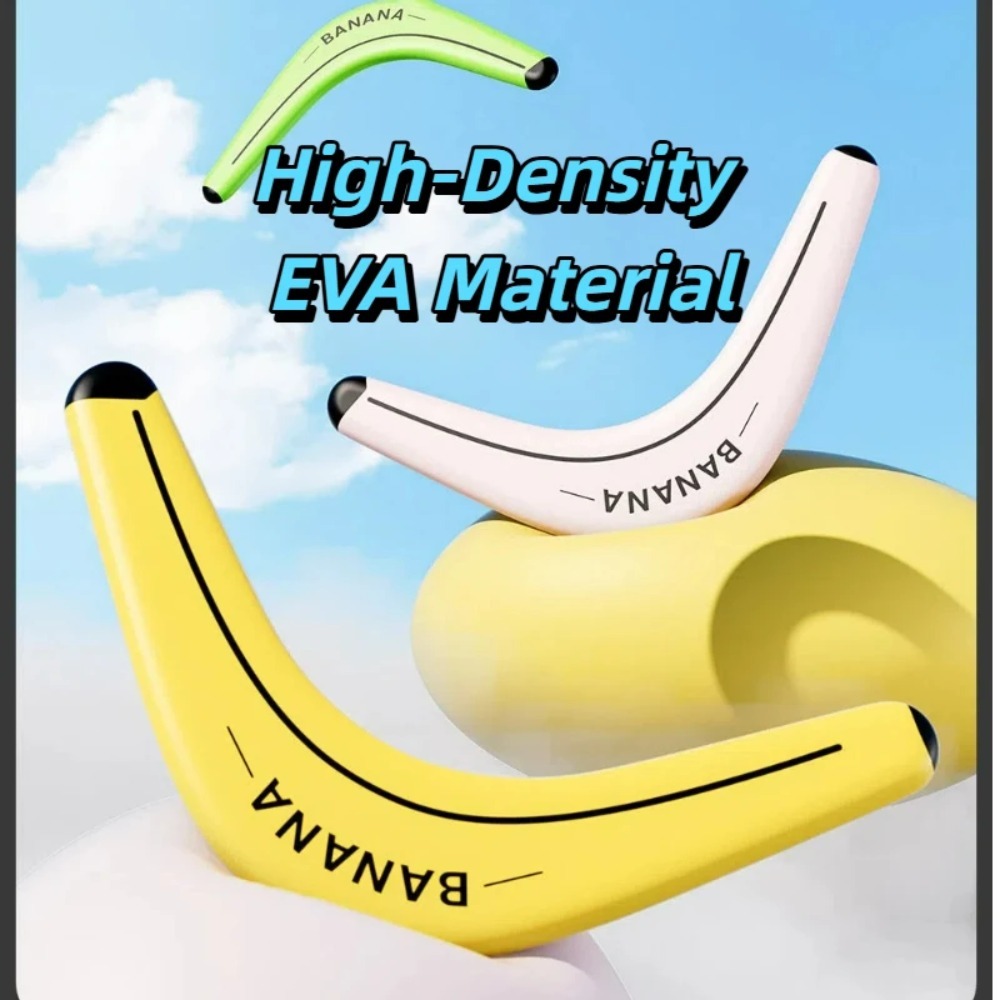 柔らかく弾力のあるスポーツ用スローバックバナナV字型ブーメラ - Baby Food Banana のレビューと価格