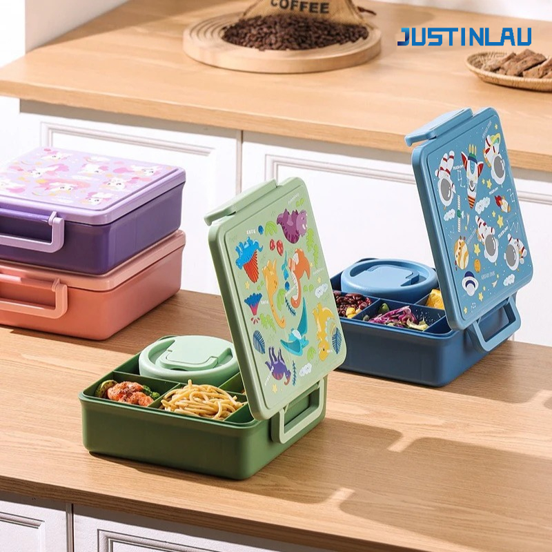 ランチボックス 漫画フルーツサラダ弁当箱 食器付き 子供用  - Baby Food Fruits のレビューと価格