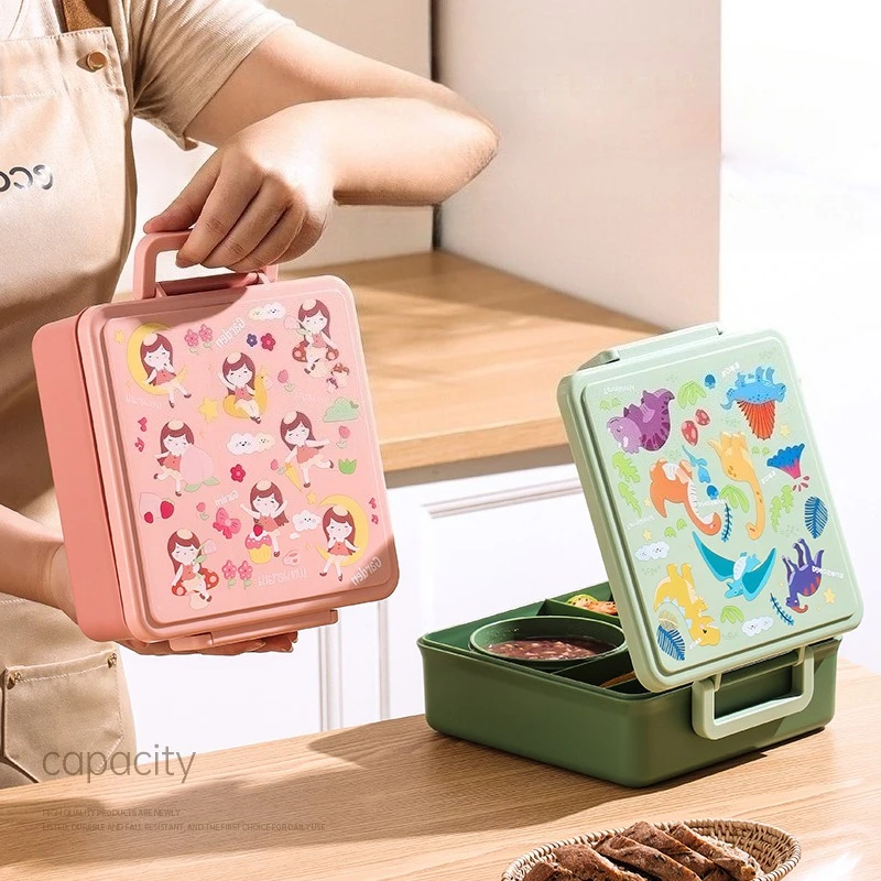 ランチボックス 漫画フルーツサラダ弁当箱 食器付き 子供用  - Baby Food Fruits のレビューと価格