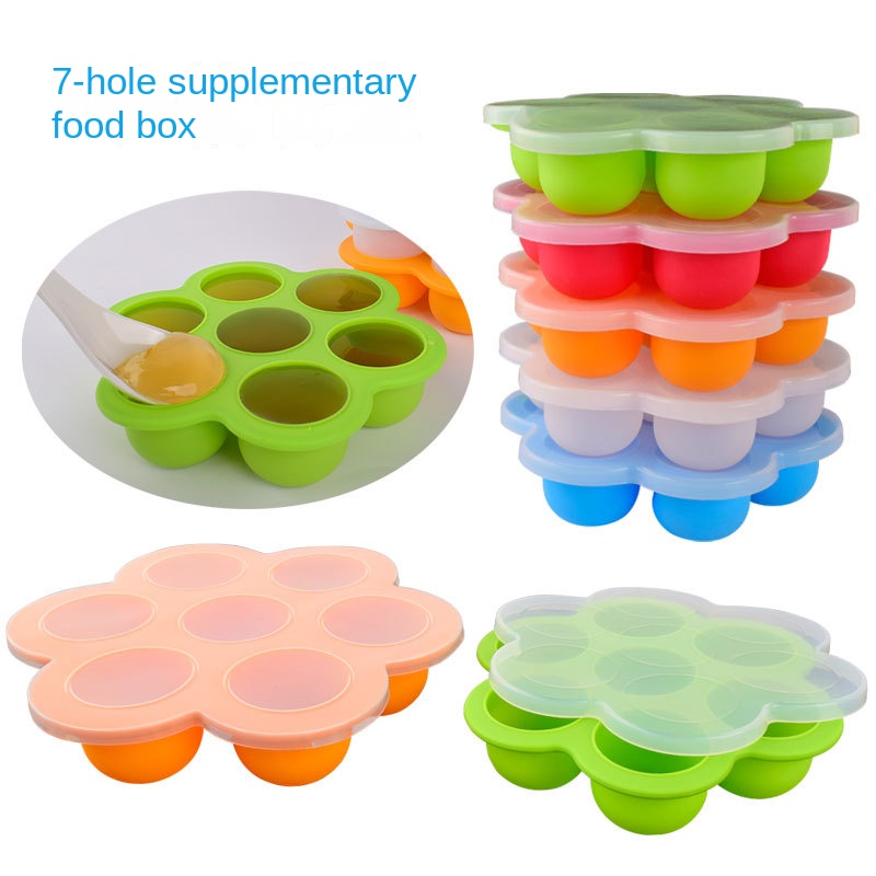7穴再利用可能シリコン製ベビーフード冷凍トレイ、卵型保存容器 - Baby Food Freezer Tray のレビューと価格
