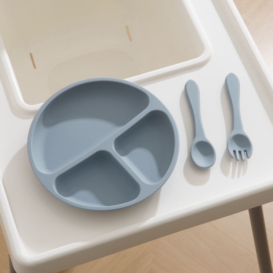 3 個子供の食器セット赤ちゃん食べる食品トレーニングシリコー - Baby Food Eating のレビューと価格