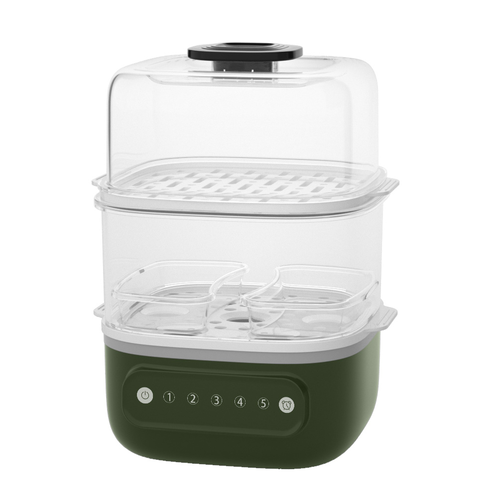 カスタマイズ可能な2層電気フードスチーマー800w 2024 - Baby Food Maker And Steamer のレビューと価格