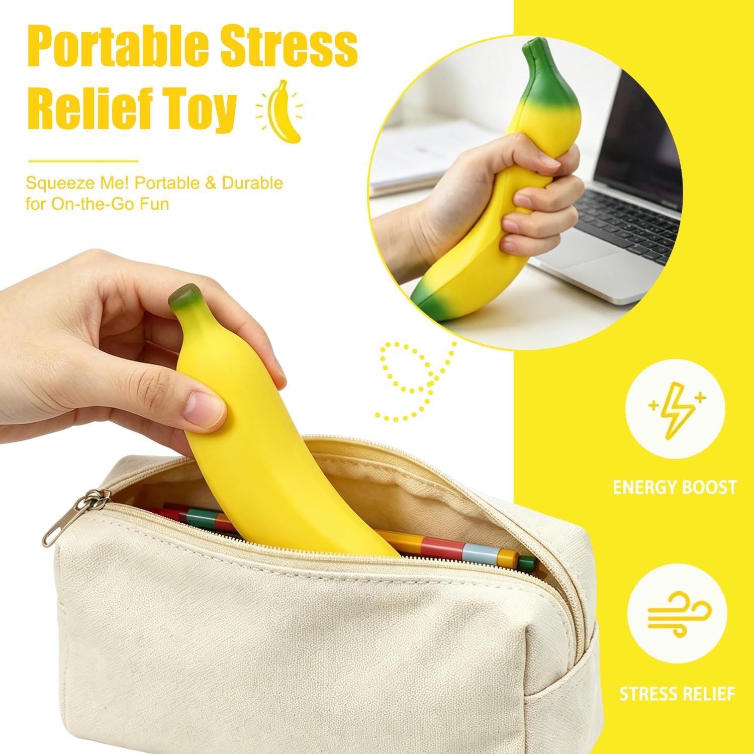 1〜4個入り面白い模擬バナナ、ゆっくり戻るストレス解消おもち - Baby Food Banana のレビューと価格