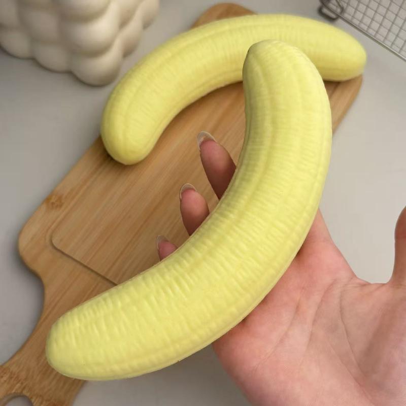 ストレス解消バナナパルプフィジェットトイ PU製スローリバウ - Baby Food Banana のレビューと価格