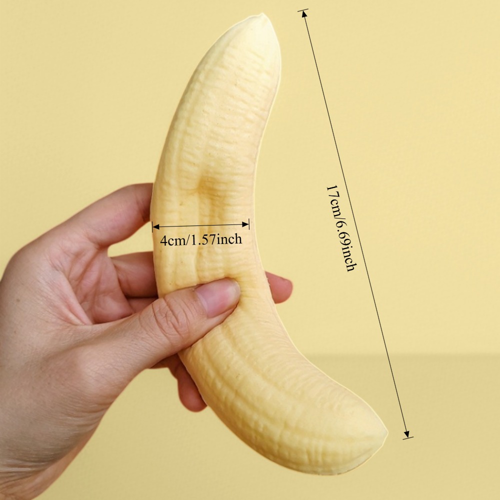 ストレス解消バナナパルプスクイーズ玩具、PU製スローリバウン - Baby Food Banana のレビューと価格