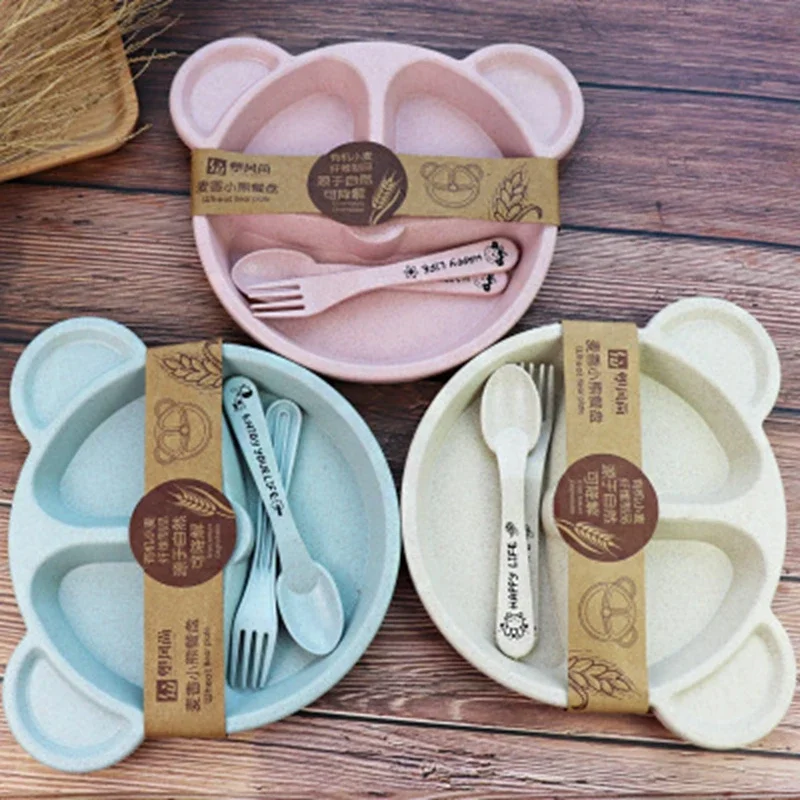 子供のための火傷防止カトラリーセット,離乳食ボウル,スプーン - Baby Food Eating のレビューと価格