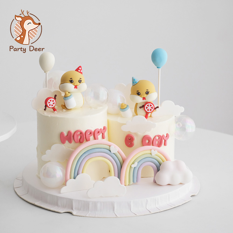 生まれたばかりの赤ちゃんの誕生日ケーキの装飾,満月の装飾品, - Feeding Baby Food のレビューと価格