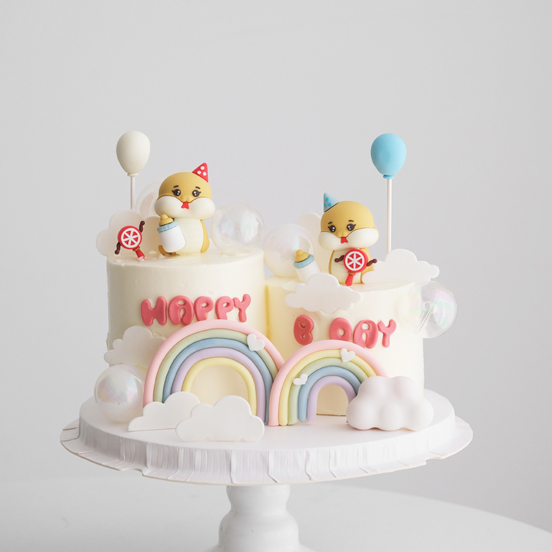 生まれたばかりの赤ちゃんの誕生日ケーキの装飾,満月の装飾品, - Feeding Baby Food のレビューと価格