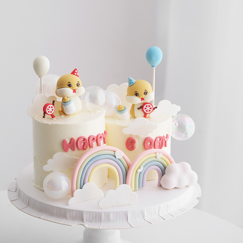 生まれたばかりの赤ちゃんの誕生日ケーキの装飾,満月の装飾品, - Feeding Baby Food のレビューと価格