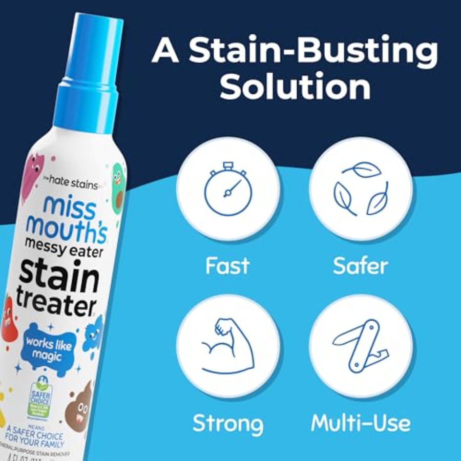 ミス・マウスの汚れ落としスプレー - 4オンスの染み抜き剤  - Dry Food Baby のレビューと価格